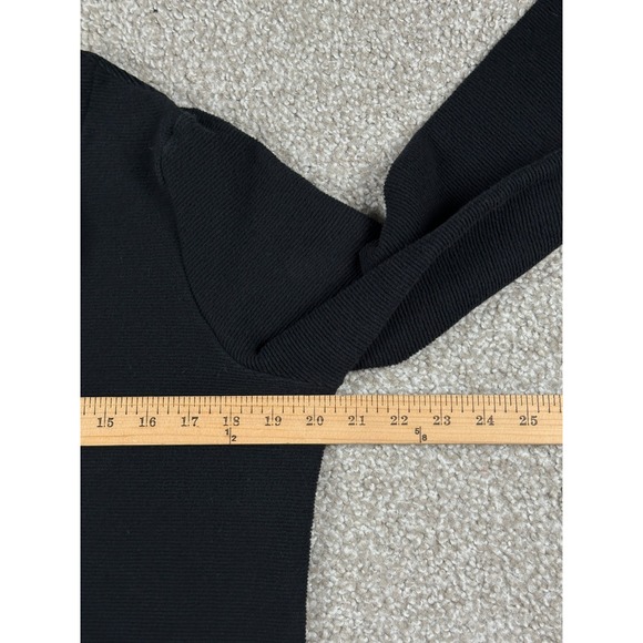 Madewell Cardigan Sweater Womens Extra Large Black Bubble Sleeve V Neck Top XL - Picture 6 of 9